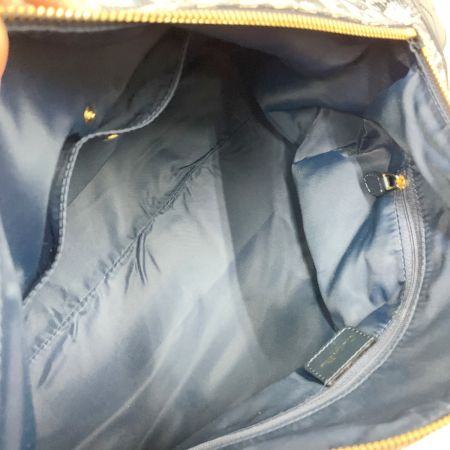  Christian Dior クリスチャンディオール トロッター ミニボストン ハンドバッグ BO A 0063 ネイビー