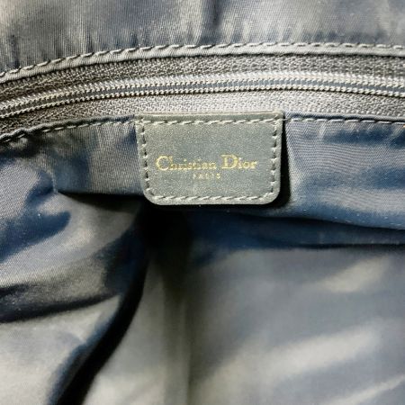  Christian Dior クリスチャンディオール トロッター ミニボストン ハンドバッグ BO A 0063 ネイビー
