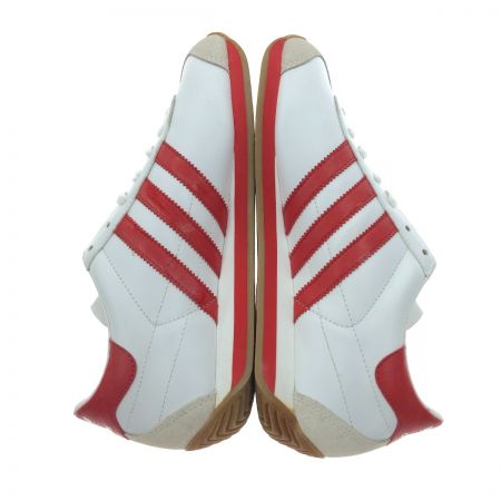  adidas アディダス COUNTRY スニーカー 25.5cm 661977 ホワイト×レッド
