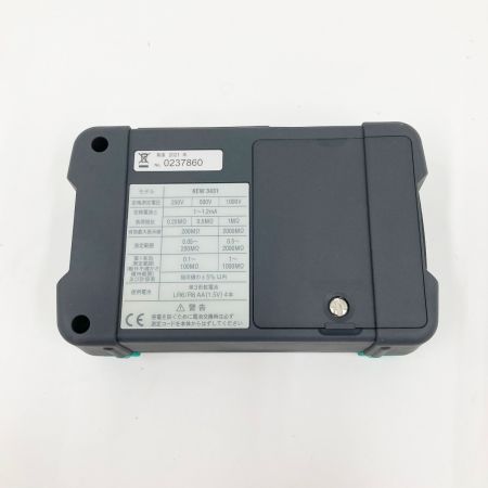  KYORITSU ３レンジアナログ 絶縁抵抗計 KEW3434