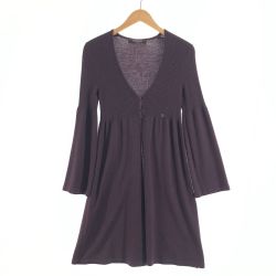 〇〇 LEONARD レオナール レディース ロングカーディガン サイズ2 インディゴ Bランク