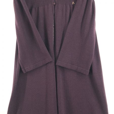  LEONARD レオナール レディース ロングカーディガン サイズ2 インディゴ