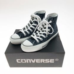 〇〇 CONVERSE コンバース 100 REYN SPOONER HI ハイカットスニーカー 23.5cm 1CK578 ブラック Bランク