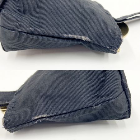  CELINE セリーヌ サークルロゴ ミニポーチ カバン 化粧ポーチ ナイロン ブラック