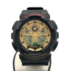 〇〇 CASIO カシオ Gショック MANEKINEKO クォーツ 腕時計 GA-100TMN ブラック Bランク