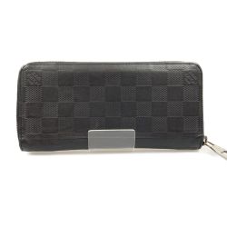 〇〇 LOUIS VUITTON ルイヴィトン ダミエ アンフィニ ジッピーウォレット ヴェルティカル ラウンドファスナー 長財布  N63548 ブラック Cランク
