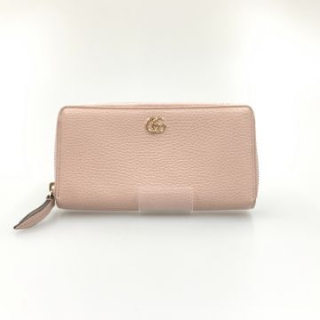 GUCCI グッチ GGマーモント ジップアラウンドウォレット 長財布 456117 496334 ピンク｜中古｜なんでもリサイクルビッグバン