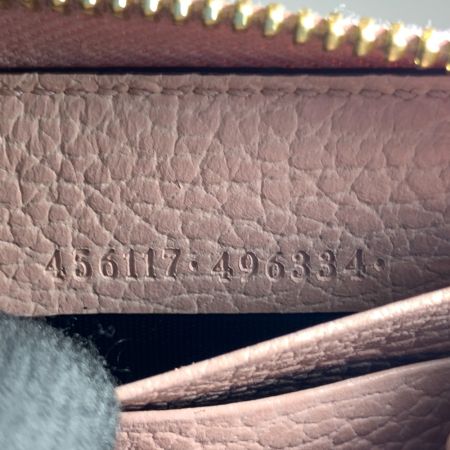  GUCCI グッチ GGマーモント ジップアラウンドウォレット 長財布 456117 496334 ピンク