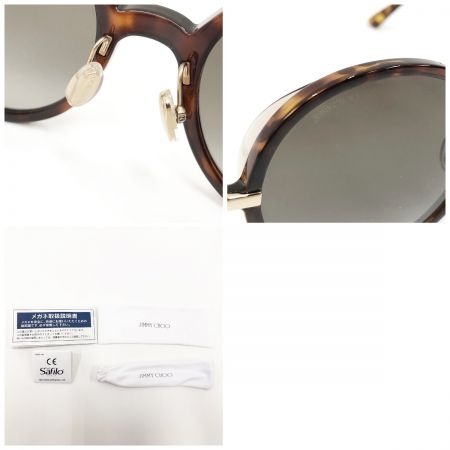  JIMMY CHOO ジミーチュウ サングラス 55□22 140 S-55-086 ブラウン