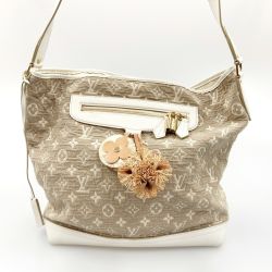 〇〇 LOUIS VUITTON ルイヴィトン モノグラムサビア ブザスPM ショルダーバッグ M93499 アイボリー Bランク