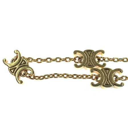  CELINE セリーヌ ミニ トリオンフ ブレスレット ゴールド