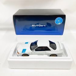 〇〇 AUTOart 1/18 スカイライン GT-R R32 Vスペック2 チューンド バージョン クリスタルホワイト 38526 Aランク