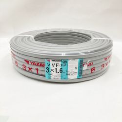 〇〇 YAZAKI 電材 VVFケーブル 3芯 3× 1.6 PbF 100m 未開封品 3×1.6 Nランク