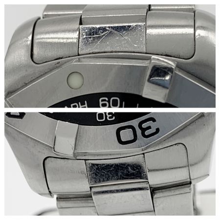  TAG HEUER タグホイヤー アクアレーサー クロノグラフ 自動巻き  CAF2110 シルバー x ブラック