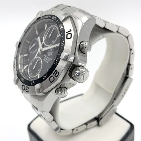 TAG HEUER タグホイヤー アクアレーサー クロノグラフ 自動巻き  CAF2110 シルバー x ブラック