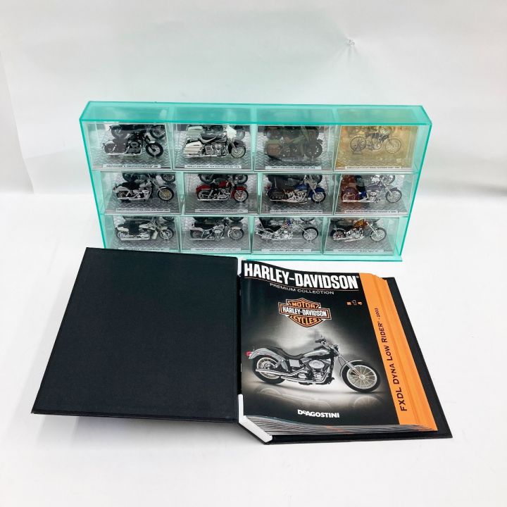 豊富な好評デアゴスティーニ ハーレーダビッドソン プレミアムコレクション 全12台 & 専用ディスプレイケース セット 1/24 バイク 完成品 ミニカー オートバイ