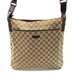 〇〇 GUCCI グッチ GG キャンバス ショルダーバッグ 122791 ベージュ Cランク