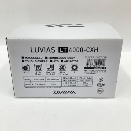  DAIWA ダイワ LUVIAS LT 20 ルビアス LT 4000-CXH スピニングリール 00060212 現状渡し