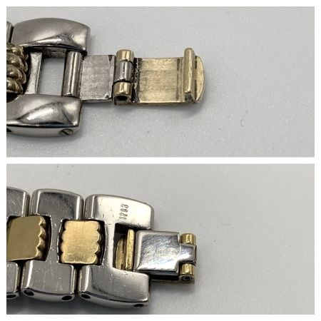  Christian Dior クリスチャンディオール デポーズ スウィング ウォッチ オクタゴン クォーツ 腕時計 48.203 ゴールド x シルバー