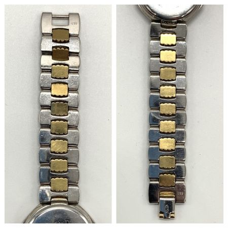  Christian Dior クリスチャンディオール デポーズ スウィング ウォッチ オクタゴン クォーツ 腕時計 48.203 ゴールド x シルバー