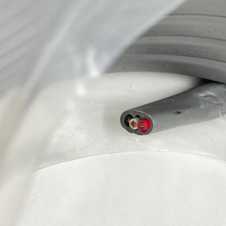  富士電線工業(FUJI ELECTRIC WIRE)  電材 VVFケーブル 3芯 3× 2.0 LFV-R 100m 未開封品 グレー