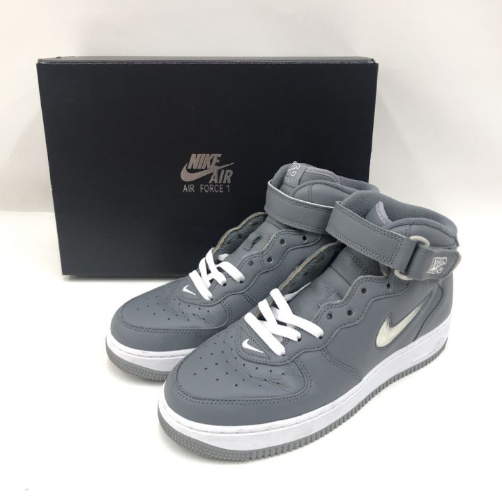 NIKE ナイキ AIR FORCE 1 MID QS スニーカー 27cm DH5622-001 グレー×ホワイト｜中古｜なんでもリサイクルビッグバン