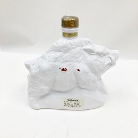【北海道内限定発送】 SuperNIKKA/ﾆｯｶｳｲｽｷｰ スーパーニッカ 剛勇端祥猪 干支ボトル いのしし 塗装剥がれあり ウィスキー 未開栓