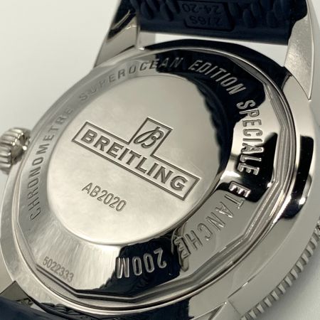  BREITLING ブライトリング スーパーオーシャン ヘリテージB20 オートマチック46 自動巻き 腕時計  AB2020 ブルー