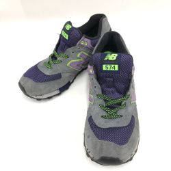 〇〇 NEW BALANCE ニュー・バランス メンズ スニーカー 28cm ML574DGP グレー×パープル Bランク