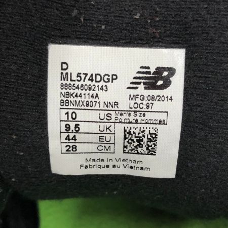  NEW BALANCE ニュー・バランス メンズ スニーカー 28cm ML574DGP グレー×パープル