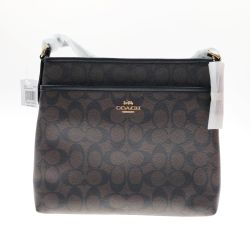 〇〇 COACH コーチ バッグ ショルダーバッグ シグネチャー  F29210 ダークブラウン Sランク