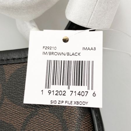  COACH コーチ バッグ ショルダーバッグ シグネチャー  F29210 ダークブラウン