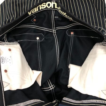  VANSON バンソン メンズ パンツ サイズW34 ウォバッシュストライプ ブラック
