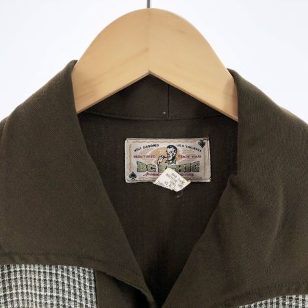   90's BC ETHIC イタリアンカラー 半袖シャツ サイズM 100452 カーキ