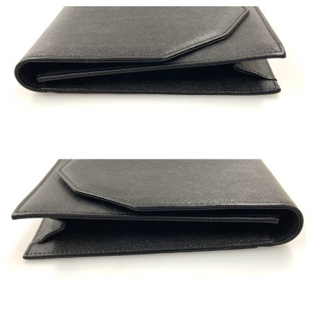  Yves Saint Laurent イブサンローラン ロゴ ヴィンテージ クラッチバッグ ブラック