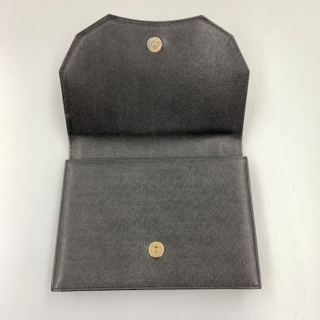  Yves Saint Laurent イブサンローラン ロゴ ヴィンテージ クラッチバッグ ブラック