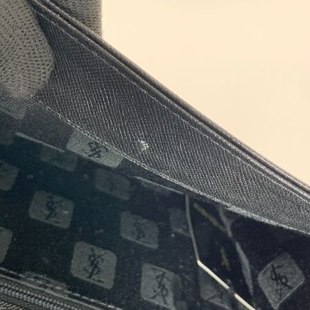  Yves Saint Laurent イブサンローラン ロゴ ヴィンテージ クラッチバッグ ブラック