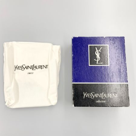  Yves Saint Laurent イブサンローラン ロゴ ヴィンテージ クラッチバッグ ブラック