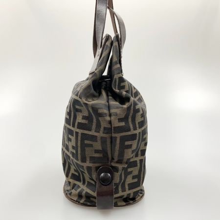  FENDI フェンディ ズッカ柄 折り畳み トートバッグ ナイロン 15822-009 ブラウン