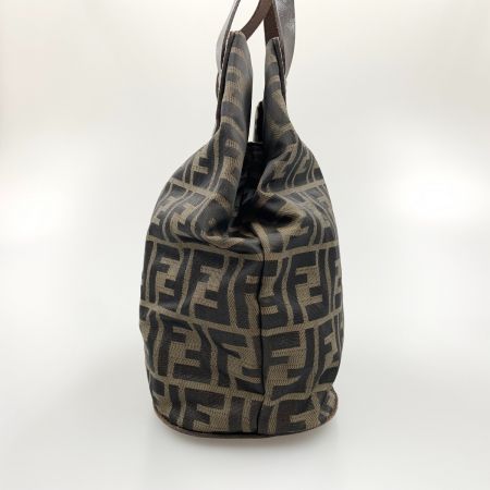  FENDI フェンディ ズッカ柄 折り畳み トートバッグ ナイロン 15822-009 ブラウン