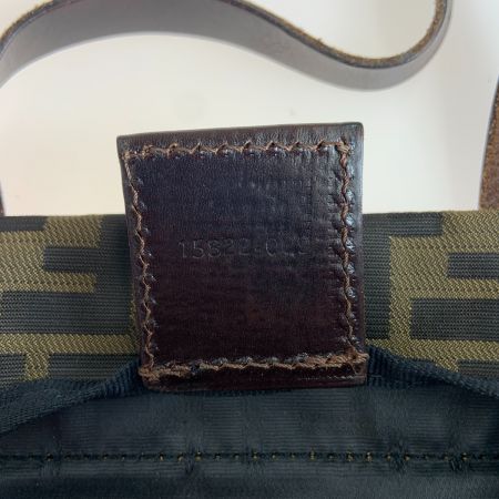  FENDI フェンディ ズッカ柄 折り畳み トートバッグ ナイロン 15822-009 ブラウン