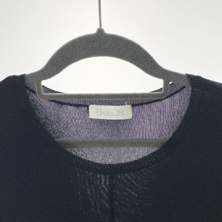  BASILE28 バジーレベントット レディース  半袖ワンピース サイズ42 ネイビー