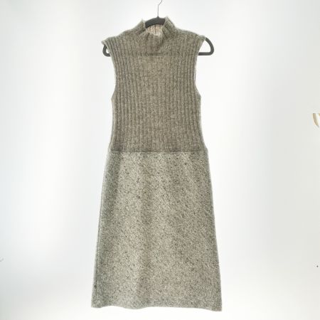  BASILE28 バジーレベントット レディース ノースリーブ ニットワンピース サイズ40 ブラウン