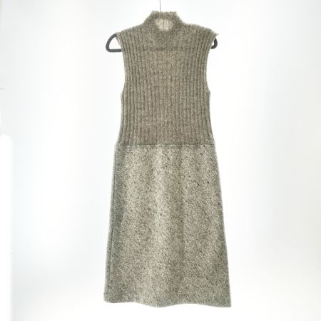  BASILE28 バジーレベントット レディース ノースリーブ ニットワンピース サイズ40 ブラウン