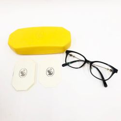 〇〇 SWAROVSKI スワロフスキー メガネフレーム 50□18 145 SK5464D ブラック 度入り Bランク
