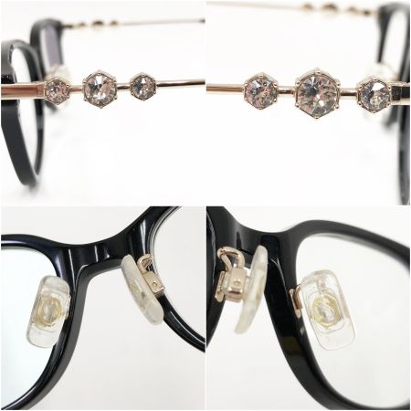  SWAROVSKI スワロフスキー メガネフレーム 50□18 145 SK5464D ブラック 度入り