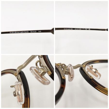  COACH コーチ サングラス メガネフレーム 52□23 145 HC5133D 度入り