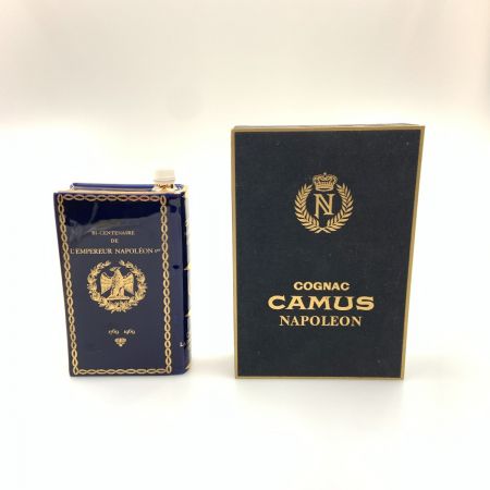 CAMUS カミュ NAPOLEON ナポレオン ブック  本型 陶器ボトル  40度 700ml ブランデー 専用栓付　古酒 未開栓