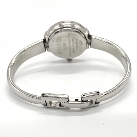  GUCCI グッチ バングルウォッチ クォーツ腕時計 1400L シルバー  x ブラック