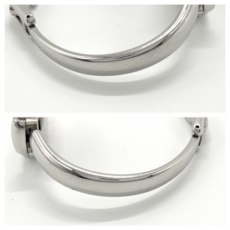  GUCCI グッチ バングルウォッチ クォーツ腕時計 1400L シルバー  x ブラック